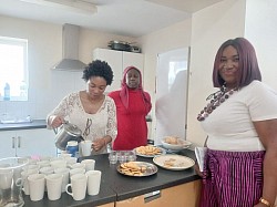 Youth Team serving Tea & Biscuits on the last Sunday of May