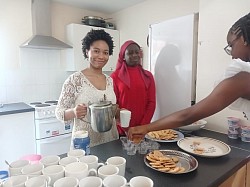 Tea time after Mass on Sunday 30 May