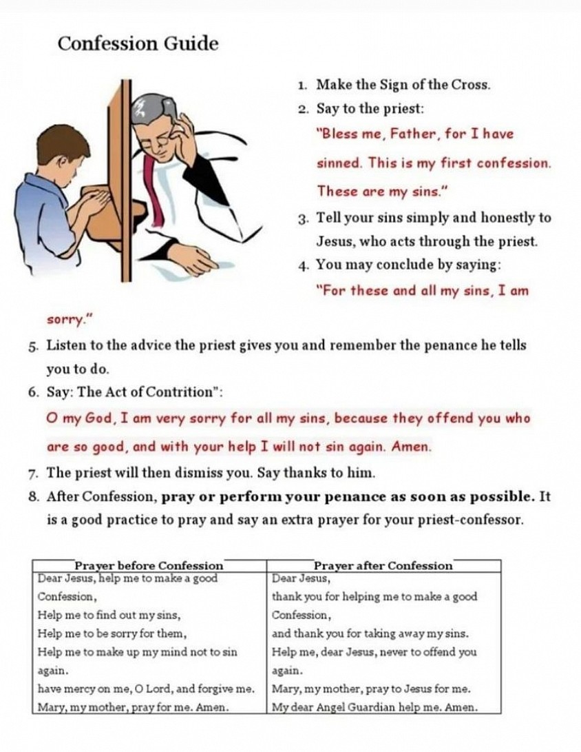 How to say Confession
